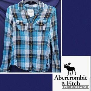 Abercrombie & Fitch Plaid Button Down Shirt